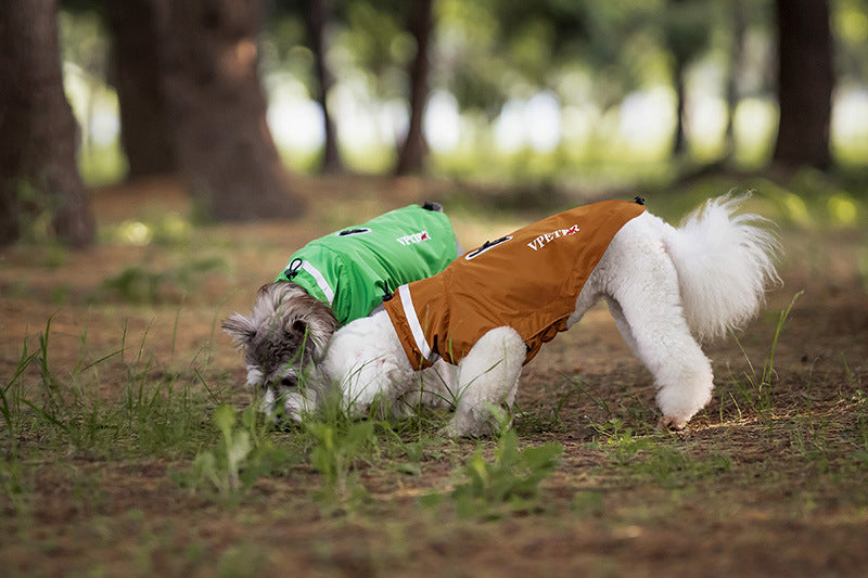 Waterproof Dog Raincoat with Reflective Strips - All-Weather Outdoor Protection for Small to Large Dogs (S-3XL) | V.PET.BR Brand