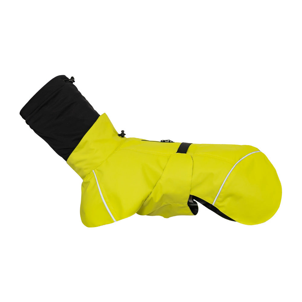 Small and Medium Dog Raincoat Double Collar Windproof Raincoat Outdoor Rain Poncho Pet Raincoat