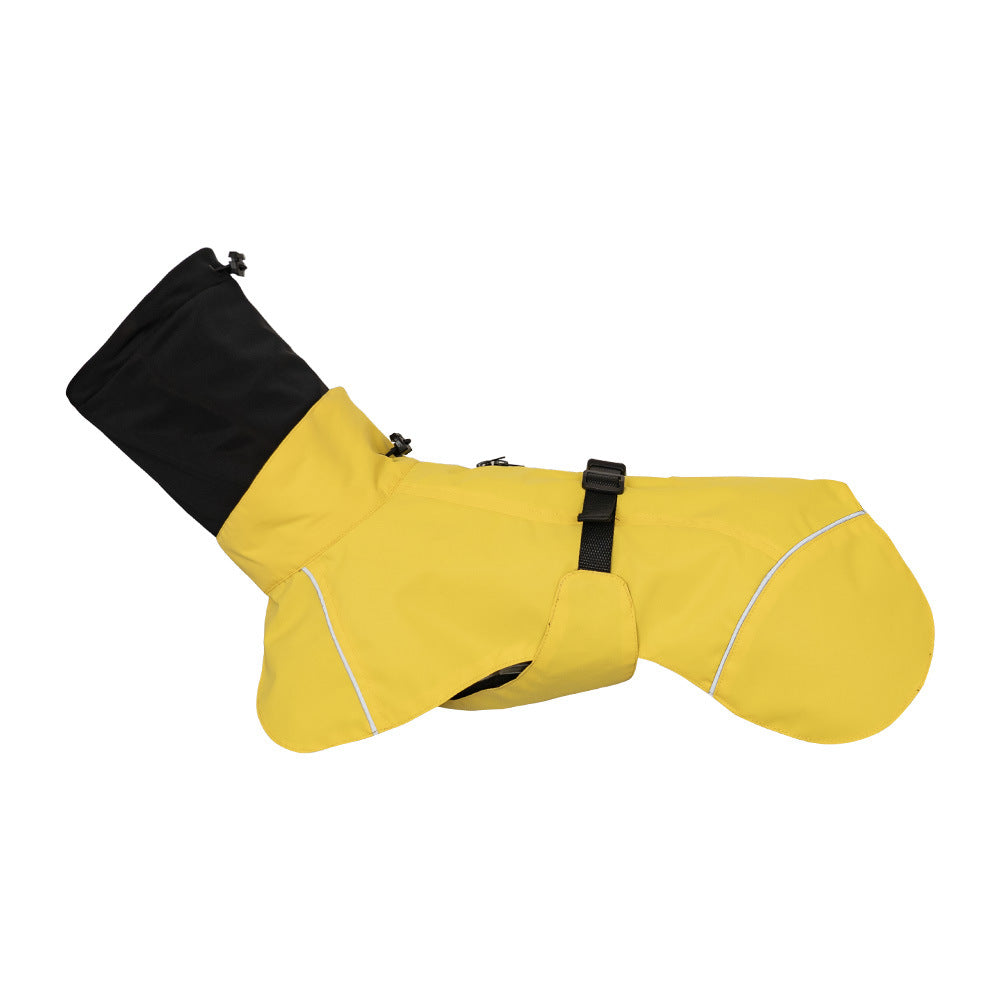 Small and Medium Dog Raincoat Double Collar Windproof Raincoat Outdoor Rain Poncho Pet Raincoat