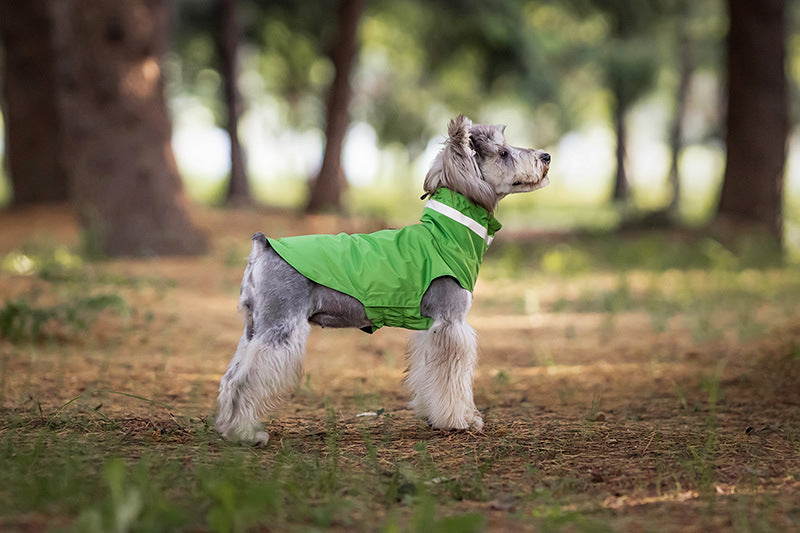 Waterproof Dog Raincoat with Reflective Strips - All-Weather Outdoor Protection for Small to Large Dogs (S-3XL) | V.PET.BR Brand