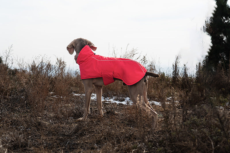 V·PET·B·R Waterproof Dog Winter Coat - Windproof Fleece-Lined Parka with High Neck for Small to Large Dogs (S-2XL) | All-Weather Thermal Cape Jacket