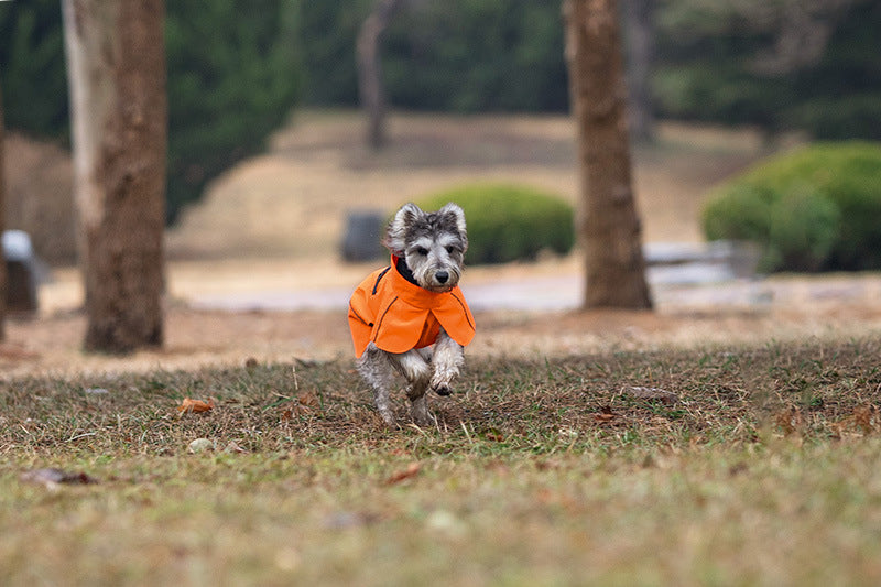 Small and Medium Dog Raincoat Double Collar Windproof Raincoat Outdoor Rain Poncho Pet Raincoat