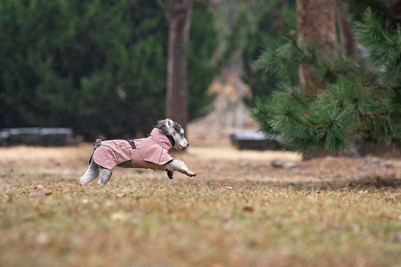 Small and Medium Dog Raincoat Double Collar Windproof Raincoat Outdoor Rain Poncho Pet Raincoat