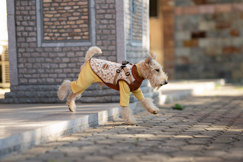 Pet Anti-Shedding Four-Legged Clothes Solid Color Warm Comfortable Dog Clothes Skin-Friendly Multi-Color Four Seasons Base Shirt High Neck Clothes