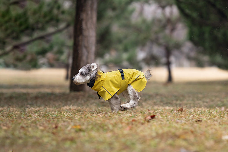 Small and Medium Dog Raincoat Double Collar Windproof Raincoat Outdoor Rain Poncho Pet Raincoat
