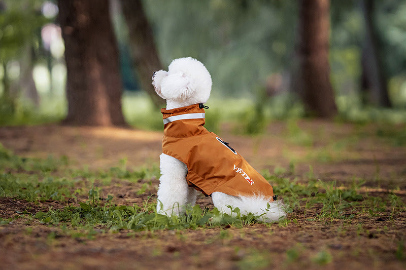 Waterproof Dog Raincoat with Reflective Strips - All-Weather Outdoor Protection for Small to Large Dogs (S-3XL) | V.PET.BR Brand
