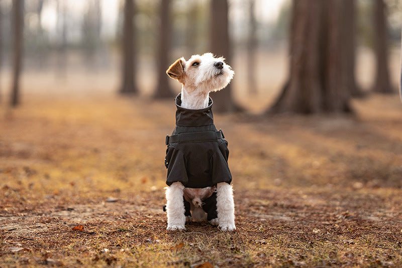 V.PET.BR Adjustable Waterproof Dog Raincoat with Reflective Strips - Full Coverage Paw Protector for Small Breeds (S-3XL)