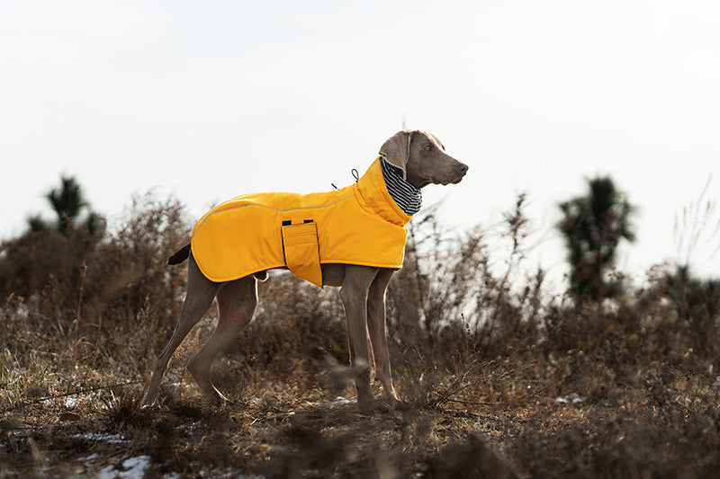 V·PET·B·R Waterproof Dog Winter Coat - Windproof Fleece-Lined Parka with High Neck for Small to Large Dogs (S-2XL) | All-Weather Thermal Cape Jacket
