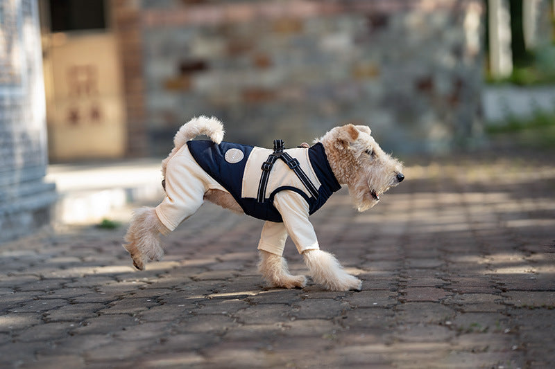 Pet Anti-Shedding Four-Legged Clothes Solid Color Warm Comfortable Dog Clothes Skin-Friendly Multi-Color Four Seasons Base Shirt High Neck Clothes
