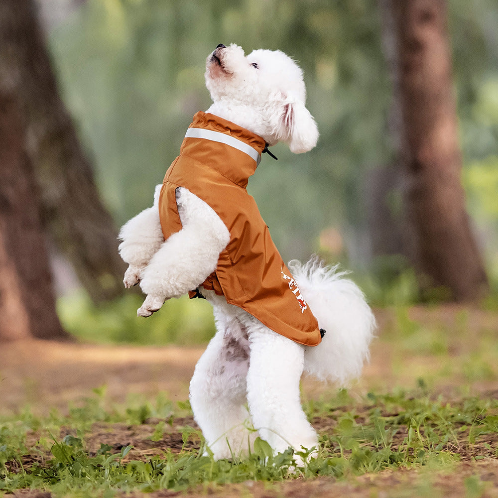 Waterproof Dog Raincoat with Reflective Strips - All-Weather Outdoor Protection for Small to Large Dogs (S-3XL) | V.PET.BR Brand