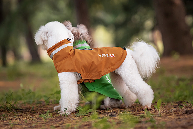 Waterproof Dog Raincoat with Reflective Strips - All-Weather Outdoor Protection for Small to Large Dogs (S-3XL) | V.PET.BR Brand