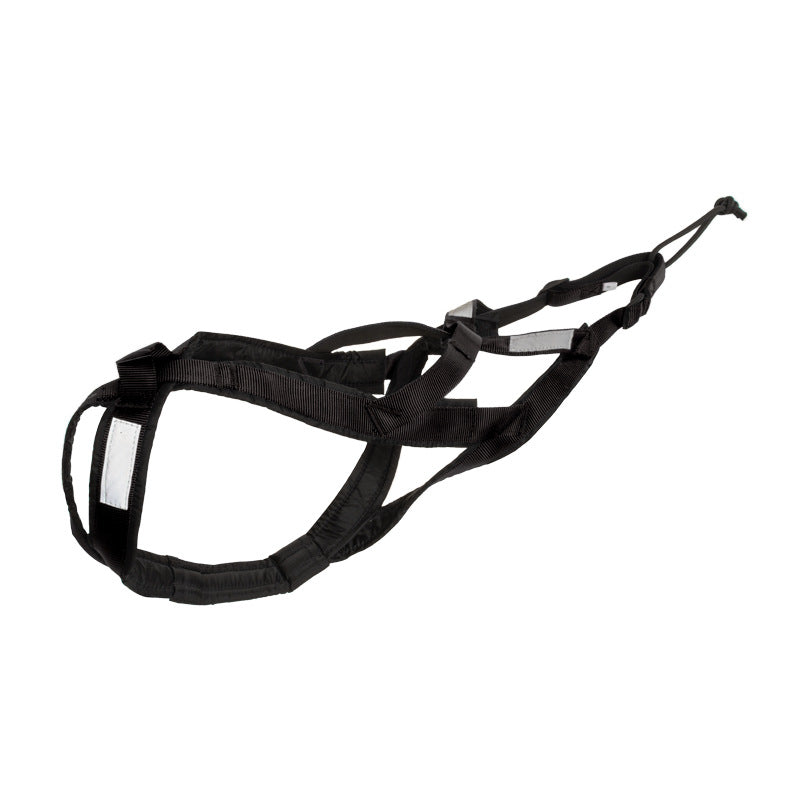 V.PET.BR Reflective Dog Sledding Harness - Heavy-Duty Nylon Chest Harness for Skiing, Pulling & Outdoor Activities (5 Sizes, Night Safety)