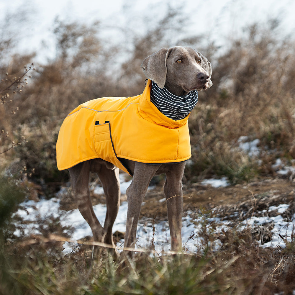V·PET·B·R Waterproof Dog Winter Coat - Windproof Fleece-Lined Parka with High Neck for Small to Large Dogs (S-2XL) | All-Weather Thermal Cape Jacket