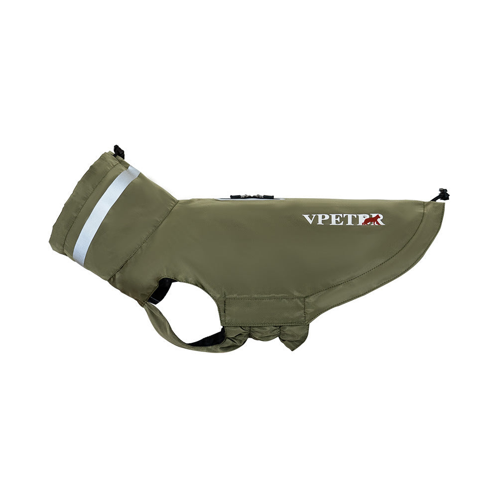 Waterproof Dog Raincoat with Reflective Strips - All-Weather Outdoor Protection for Small to Large Dogs (S-3XL) | V.PET.BR Brand