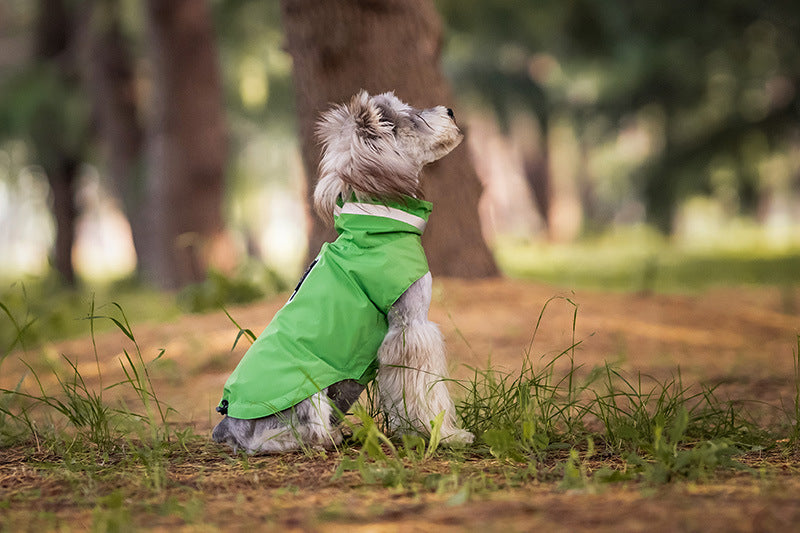 Waterproof Dog Raincoat with Reflective Strips - All-Weather Outdoor Protection for Small to Large Dogs (S-3XL) | V.PET.BR Brand