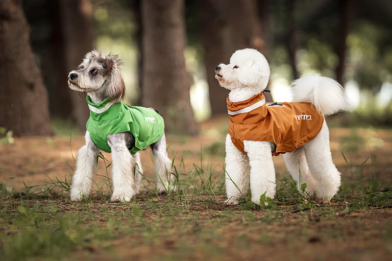 Waterproof Dog Raincoat with Reflective Strips - All-Weather Outdoor Protection for Small to Large Dogs (S-3XL) | V.PET.BR Brand