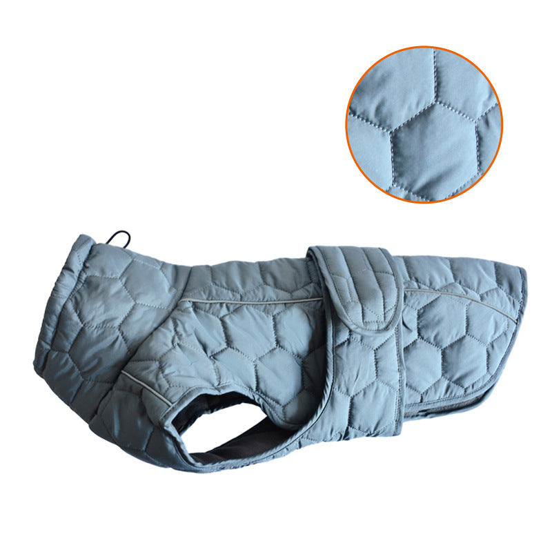 V.PET.BR Winter Reflective Dog Vest - Water-Resistant Thermal Coat for Large Dogs | All Weather Protection with Adjustable Straps (S-2XL)