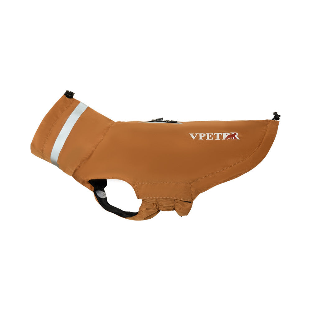 Waterproof Dog Raincoat with Reflective Strips - All-Weather Outdoor Protection for Small to Large Dogs (S-3XL) | V.PET.BR Brand